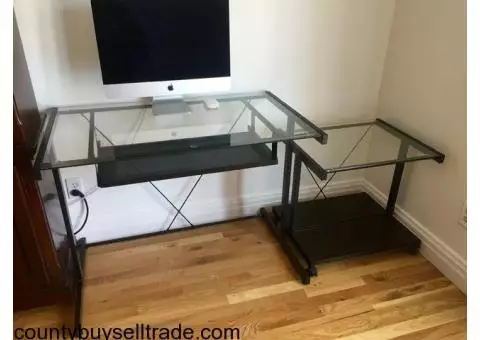Computer and printer desk