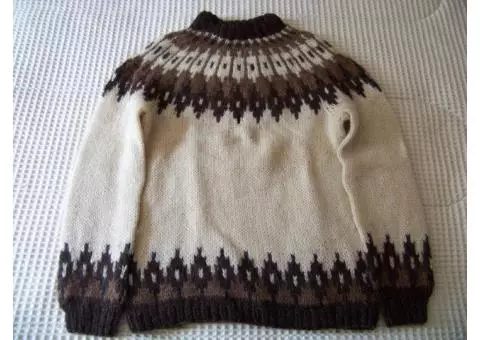 Icelandic Sweater Men's Medium (2) Famous "Lopi" Wool